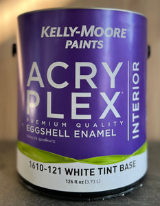 Kelly-Moore Acry Plex Interior Eggshell Enamel Latex White 1-gallon