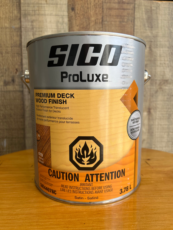 PPG Proluxe Sico Premium Deck Wood Finish 078 Natural 1 Gallon
