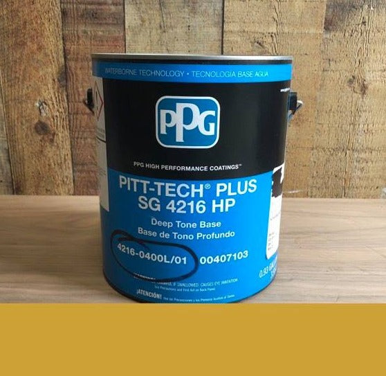 PPG Pitt-Tech Plus Semi-Gloss 4216 HP Exterior Yellow Paint 1 Gallon